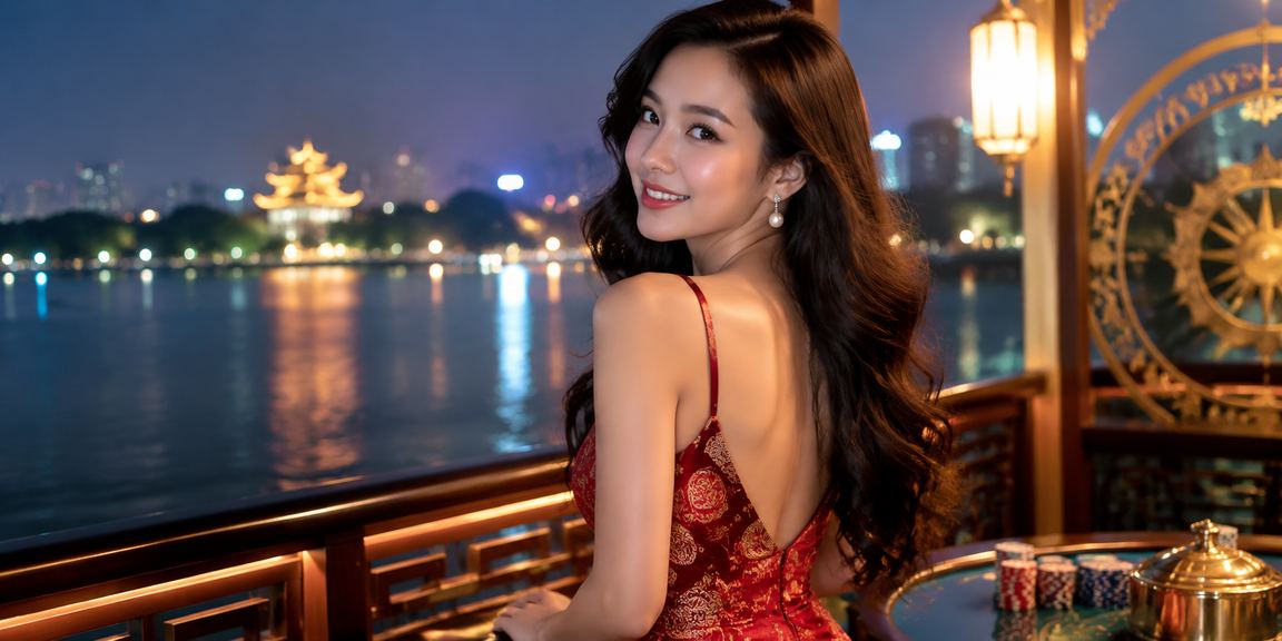 Khung cảnh sòng bài và bãi biển kết hợp tại Hà Nội nhìn từ xa về đêm